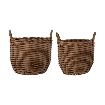 Jayde 収納バスケット 2ピース - Brown - Bloomingville | ブルーミングヴィル