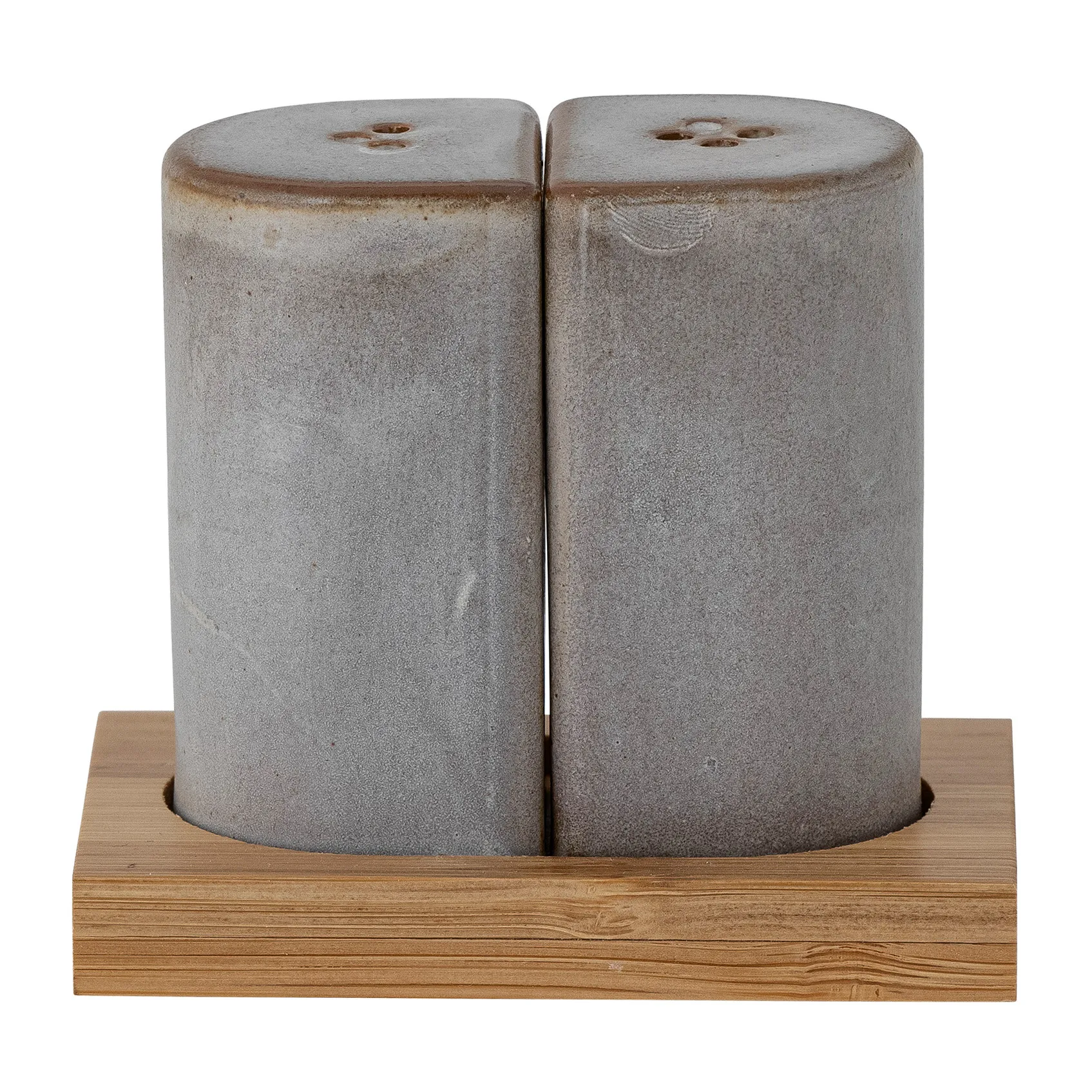 Josefine ソルト＆ペッパーセラー ソーサー付き, grey Bloomingville | ブルーミングヴィル