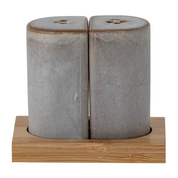 Josefine ソルト＆ペッパーセラー ソーサー付き - grey - Bloomingville | ブルーミングヴィル