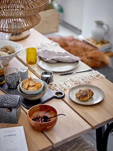 Josefine ソルト＆ペッパーセラー ソーサー付き - grey - Bloomingville | ブルーミングヴィル