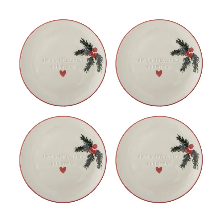 Jovida assiett - Nature, 4点, Ø16 cm - Bloomingville | ブルーミングヴィル