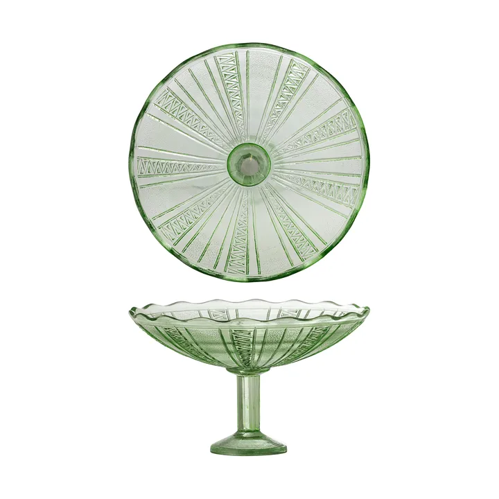 Kaddy pedestal skål - Green, Ø23 cm - Bloomingville | ブルーミングヴィル