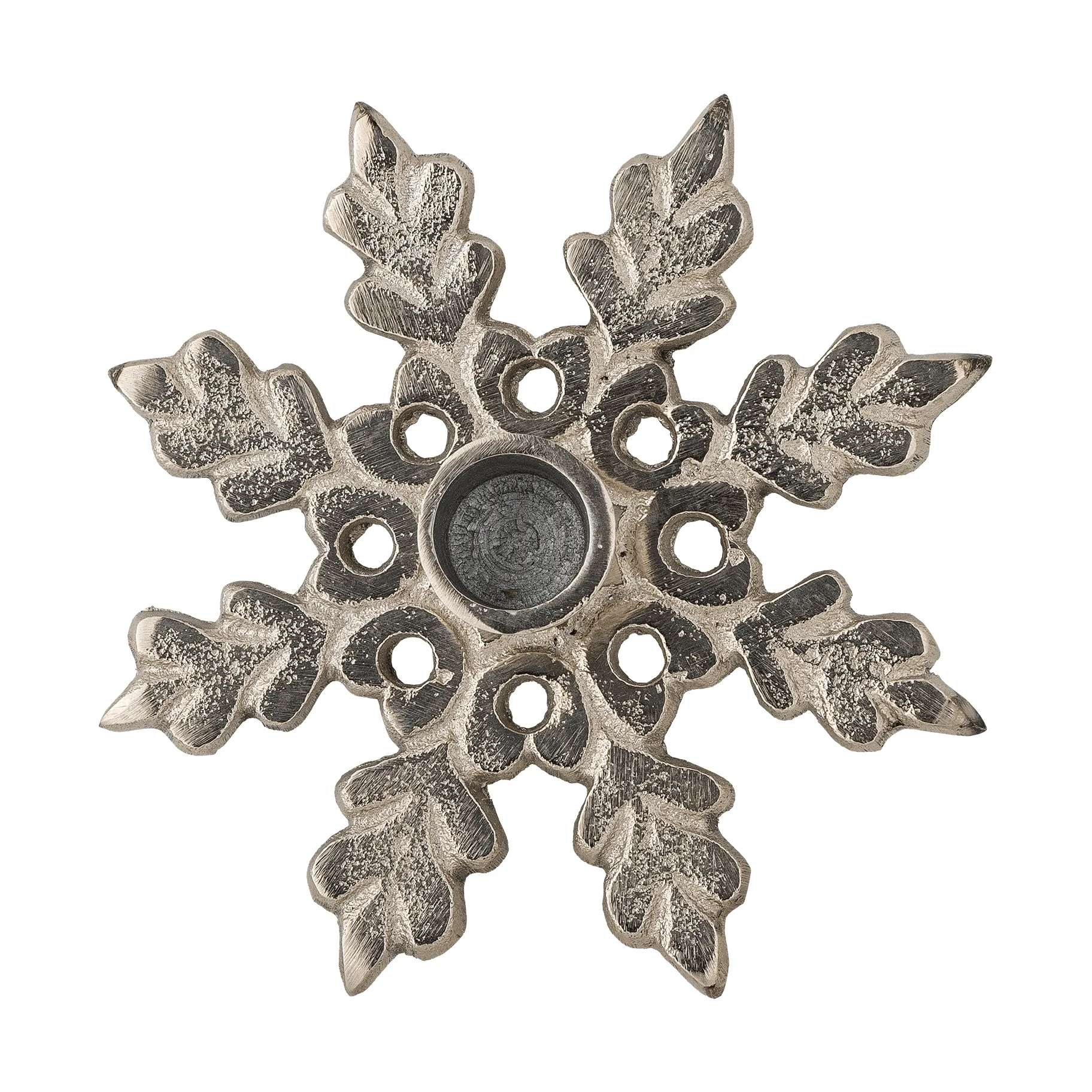 Kashi キャンドルホルダー, Silver, Ø13.5 cm Bloomingville | ブルーミングヴィル