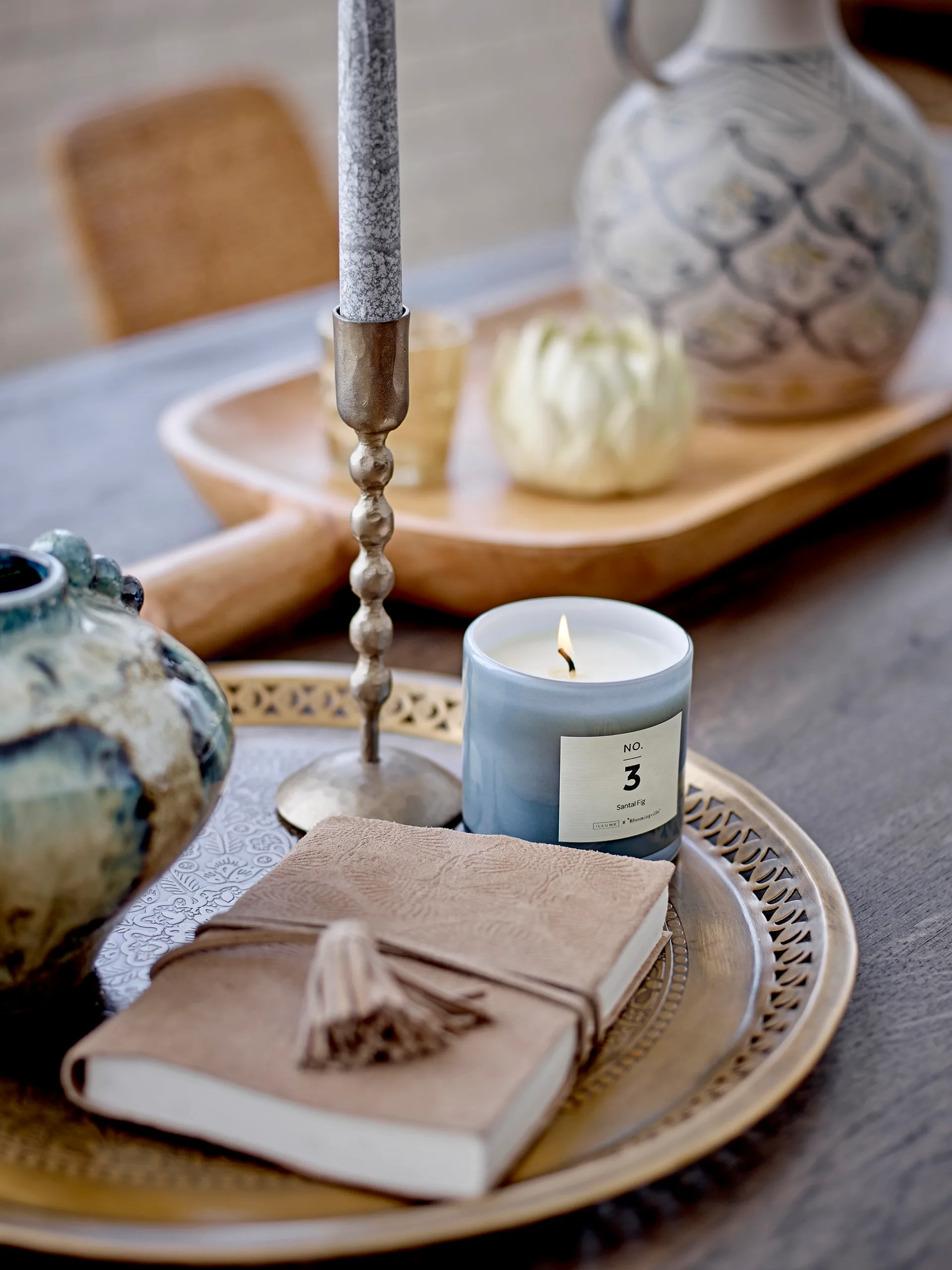 Kimmie キャンドルホルダー 2 pieces, Brass Bloomingville | ブルーミングヴィル