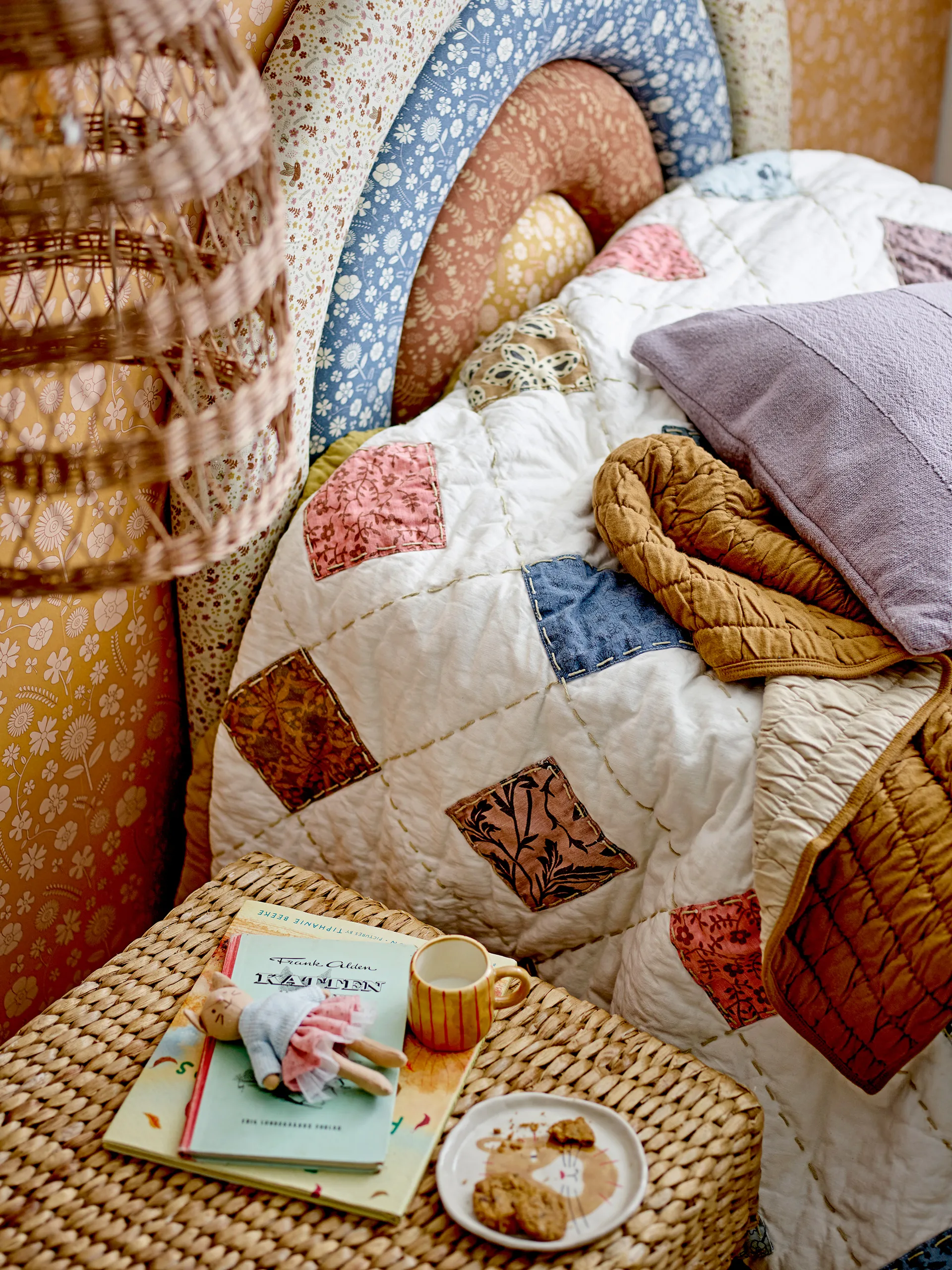 Kittie キッズ用ディナー食器 ストーンウェア 3つセット , Cat Bloomingville | ブルーミングヴィル