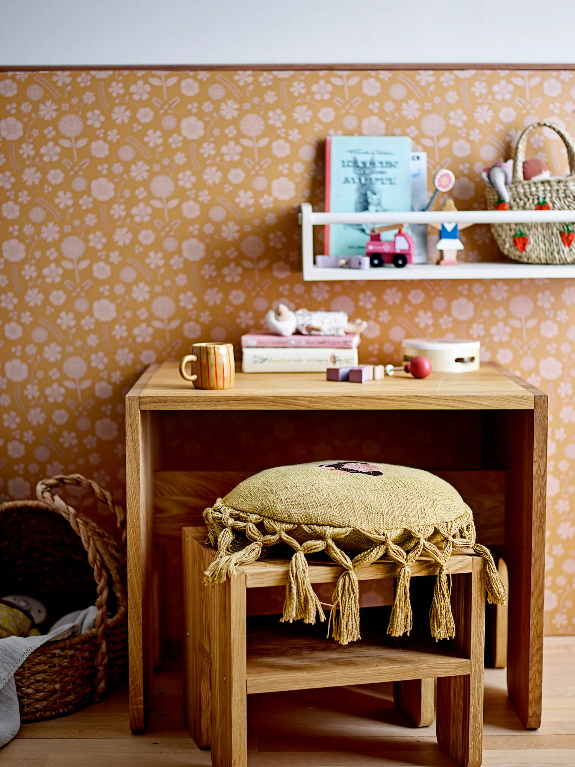 Kittie キッズ用ディナー食器 ストーンウェア 3つセット , Cat Bloomingville | ブルーミングヴィル