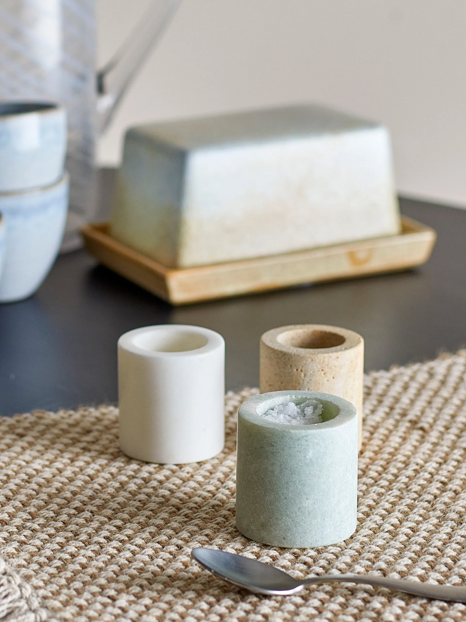 Kokui ジャー 3パーツ, Marble Bloomingville | ブルーミングヴィル