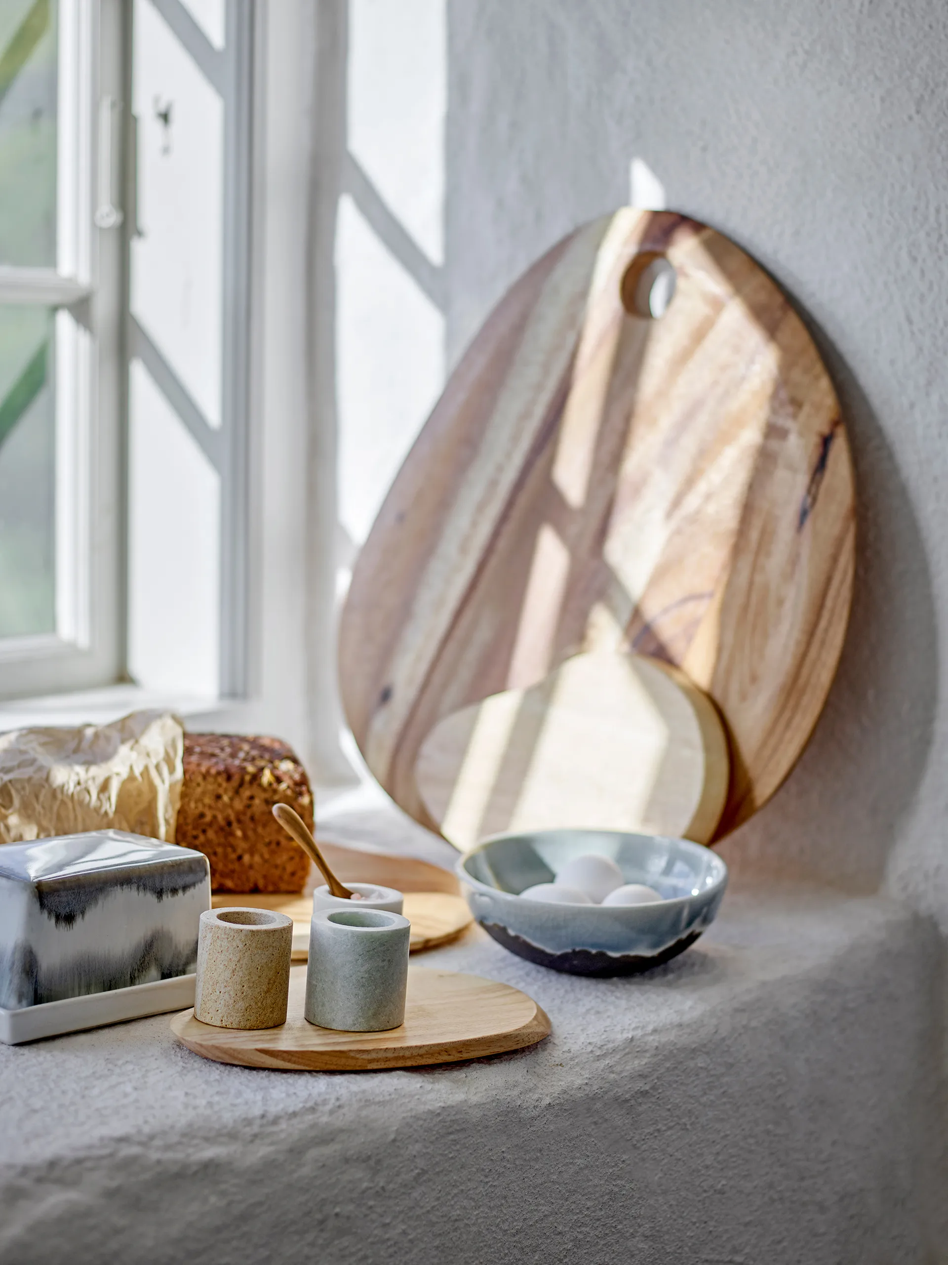 Kokui ジャー 3パーツ, Marble Bloomingville | ブルーミングヴィル