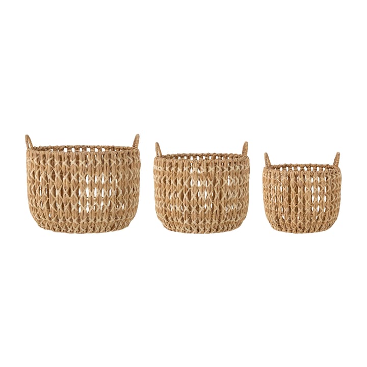 Kristel 収納ボックス 3 pieces, Water hyacinth Bloomingville | ブルーミングヴィル
