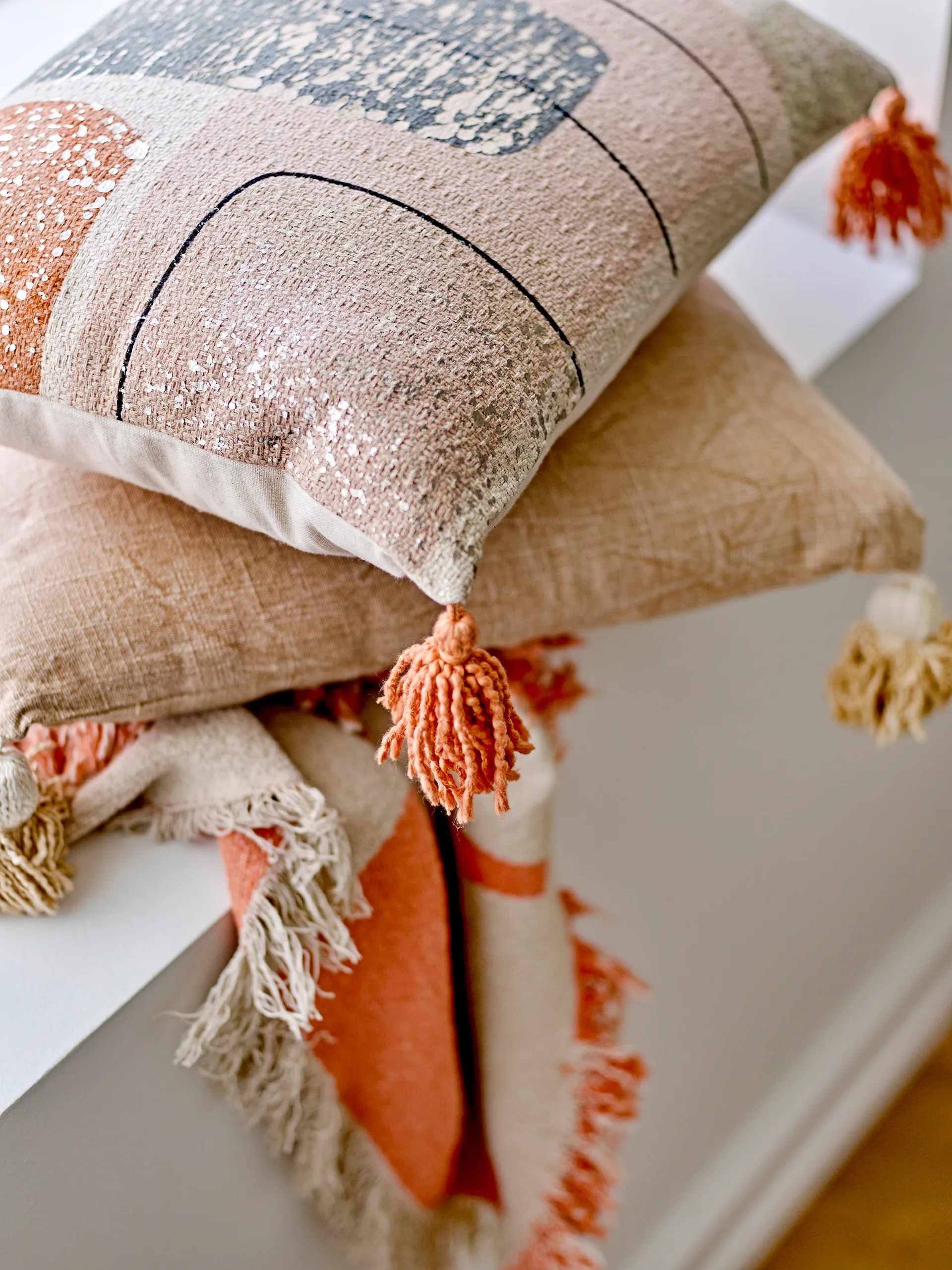 Lanzo クッション 35x50 cm, Orange Bloomingville | ブルーミングヴィル