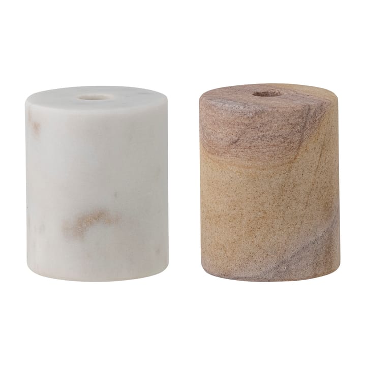 Lavina キャンドルホルダー 2 pieces, Marble nature Bloomingville | ブルーミングヴィル