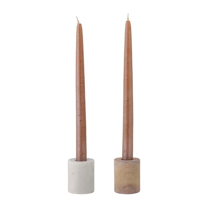 Lavina キャンドルホルダー 2 pieces, Marble nature Bloomingville | ブルーミングヴィル