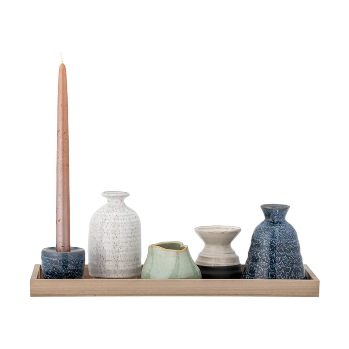 Longo トレイ & キャンドルホルダー 42 cm, Blue Bloomingville | ブルーミングヴィル
