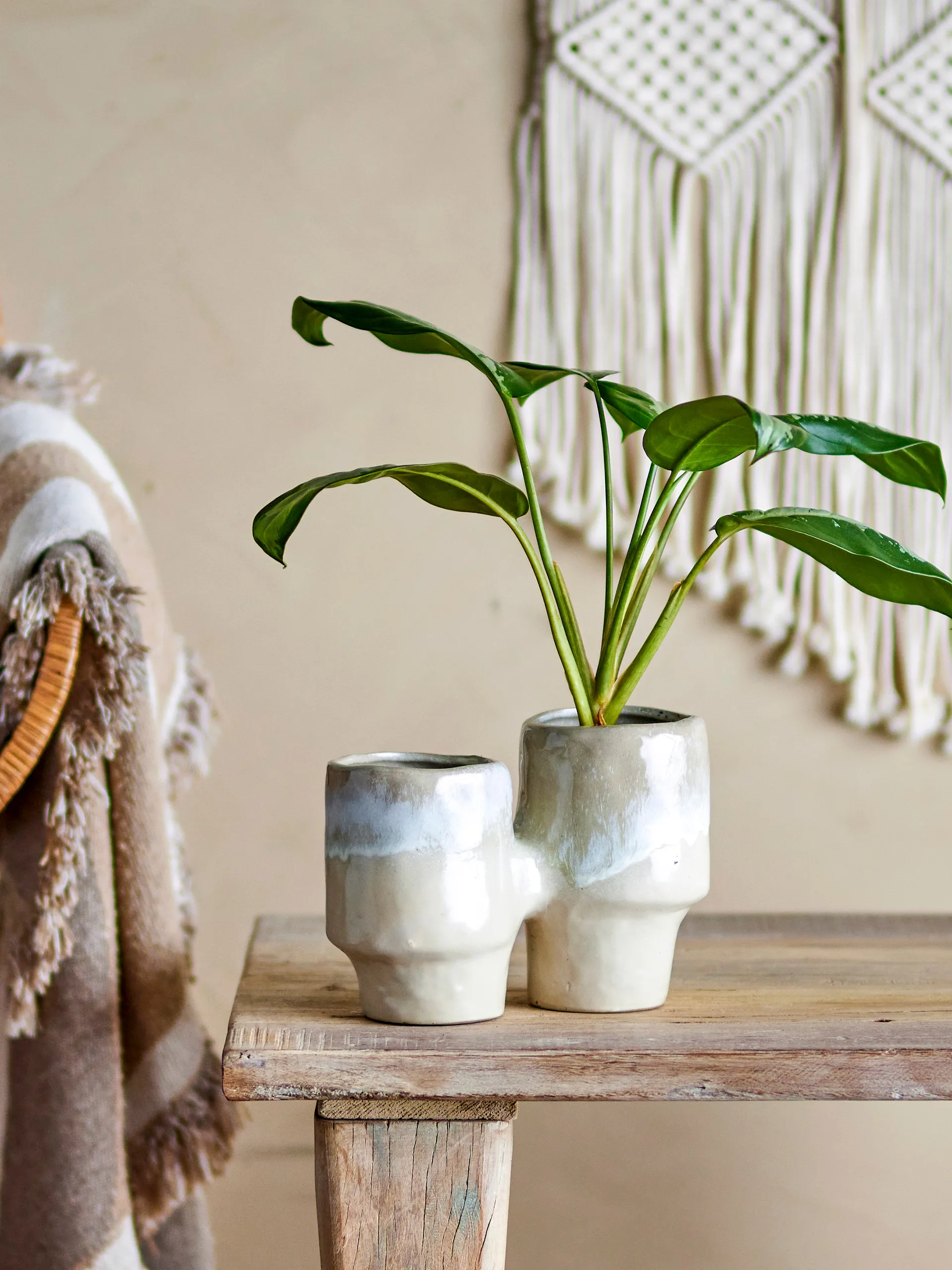 Maiak 植木鉢 23x16x11 cm, Brown Bloomingville | ブルーミングヴィル