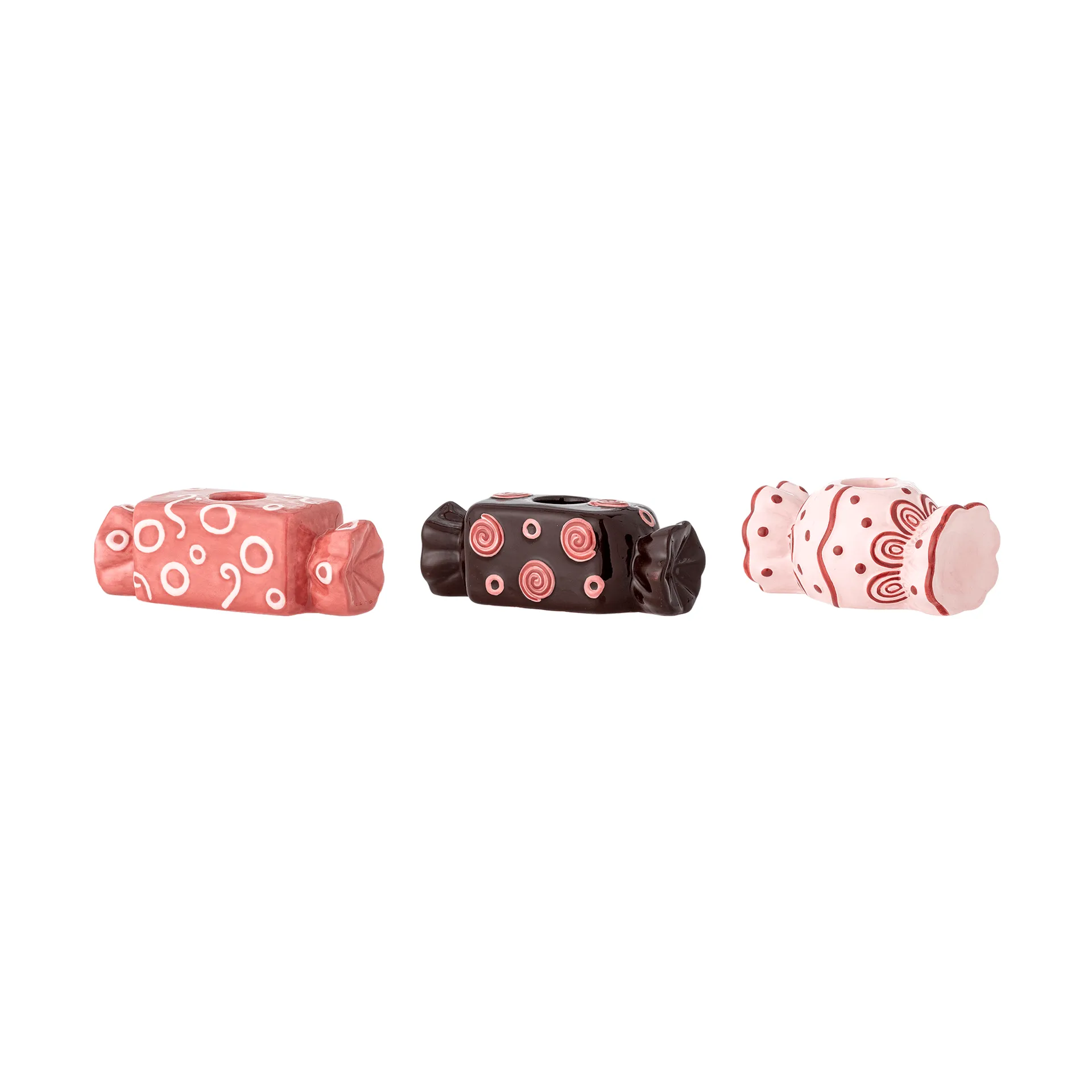 Maiano キャンドルホルダー, Rose、3点、12 cm Bloomingville | ブルーミングヴィル