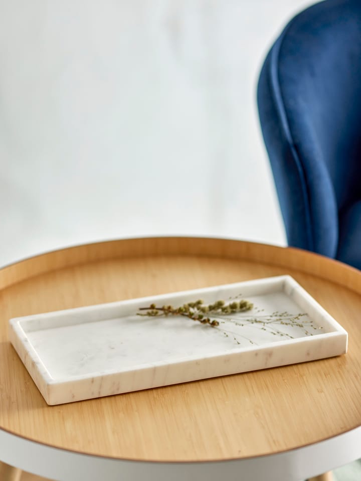 Majsa デコレーショントレイ 18x38 cm, White marble Bloomingville | ブルーミングヴィル