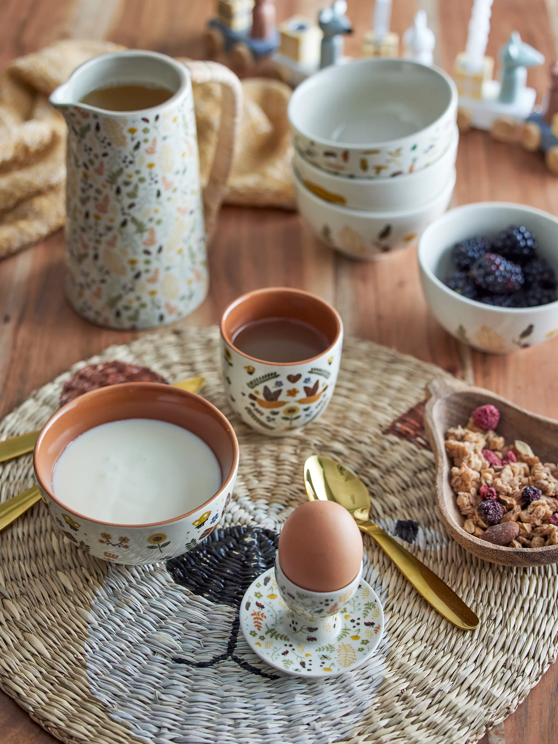 Malla プレースマット Ø38 cm, Bear Bloomingville | ブルーミングヴィル