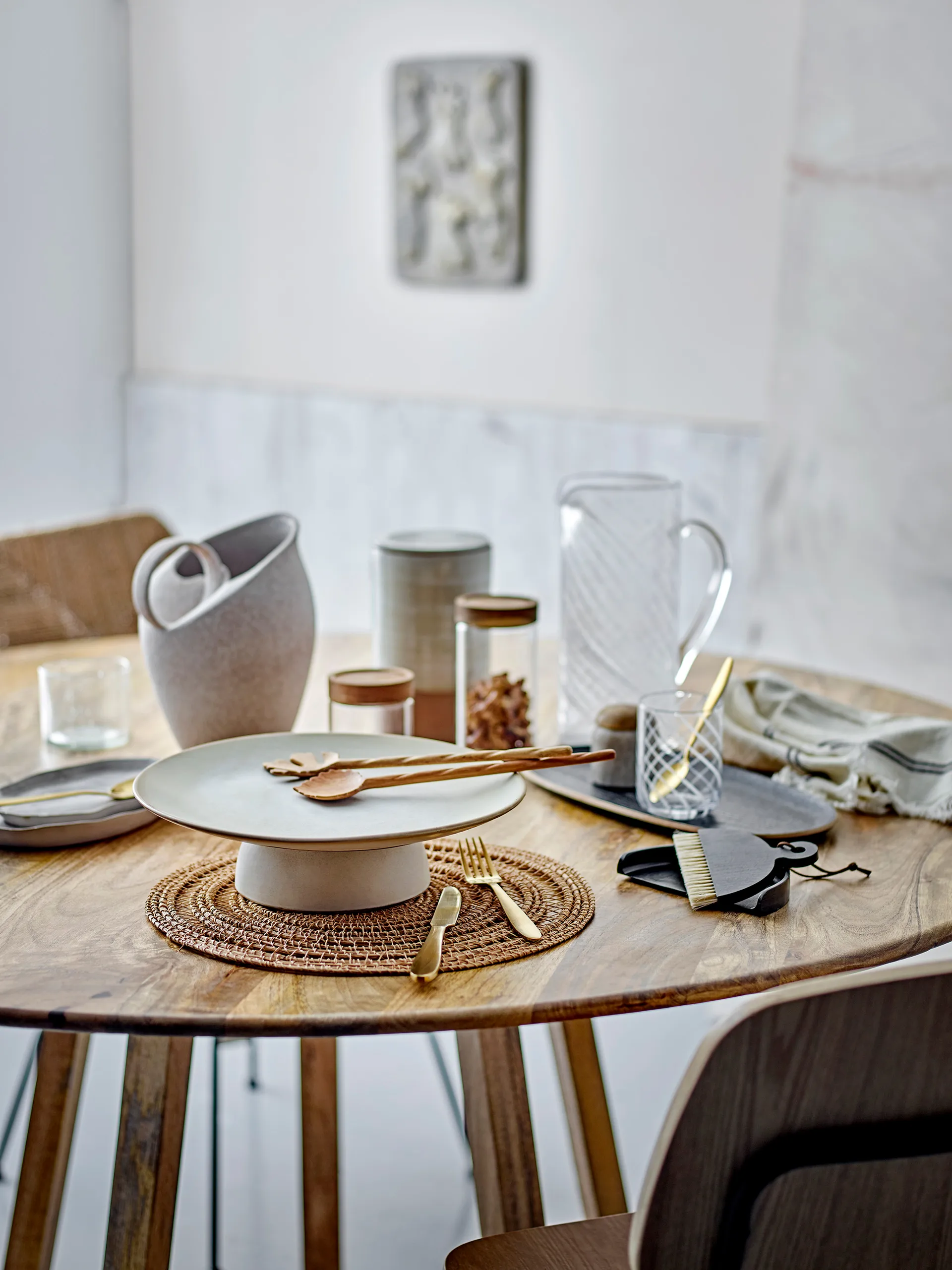 Marquez ケーキプレート Ø31x8,5 cm, Nature Bloomingville | ブルーミングヴィル