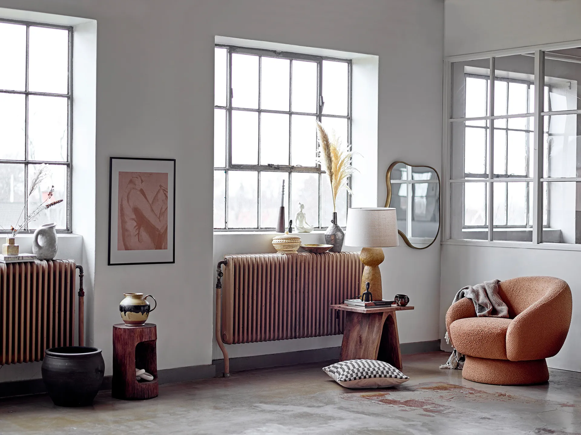 Mias 花瓶 30.5 cm, Brown Bloomingville | ブルーミングヴィル