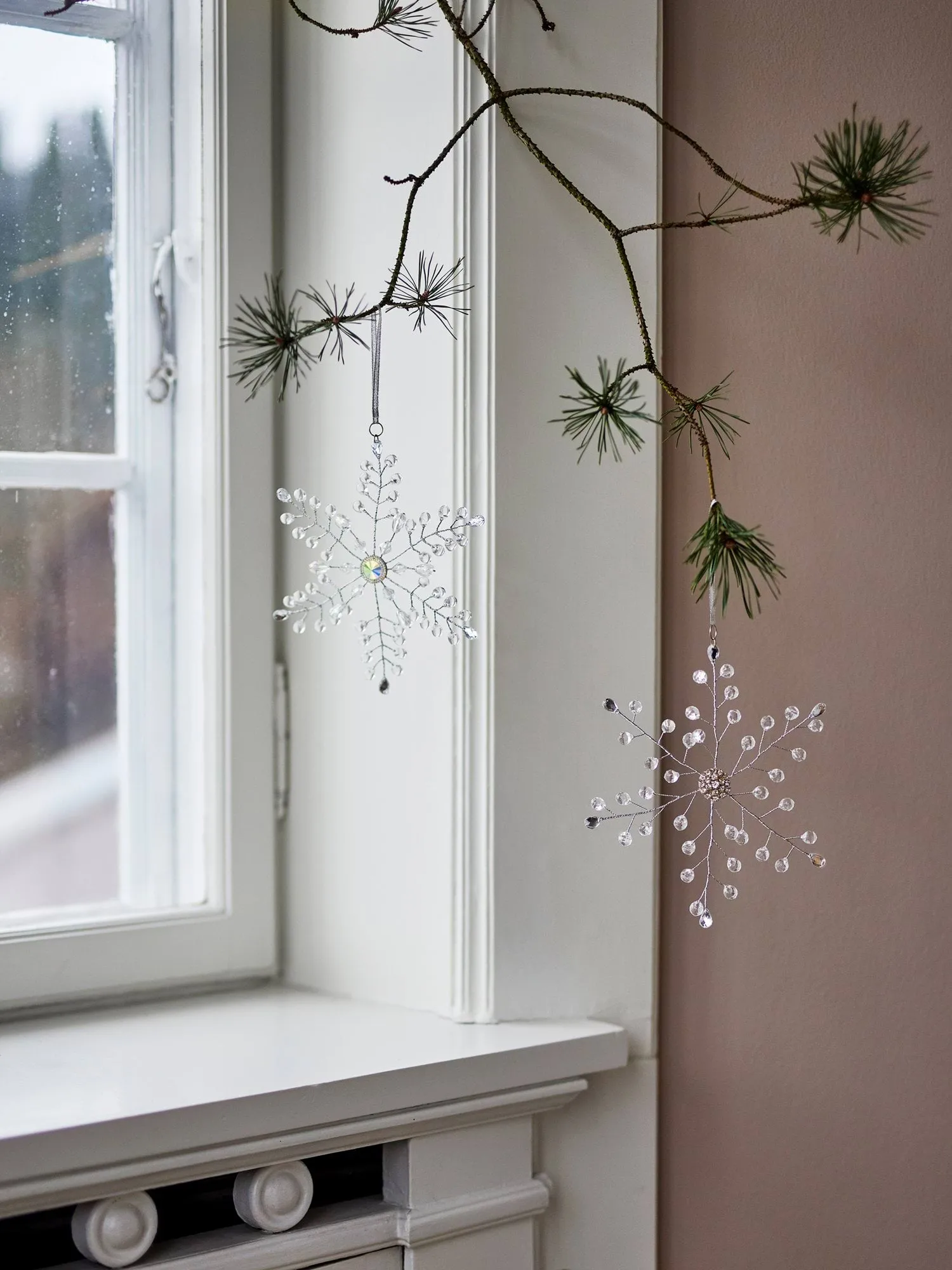 Miku クリスマスオーナメント, Clear, 2 pieces, 17 cm Bloomingville | ブルーミングヴィル