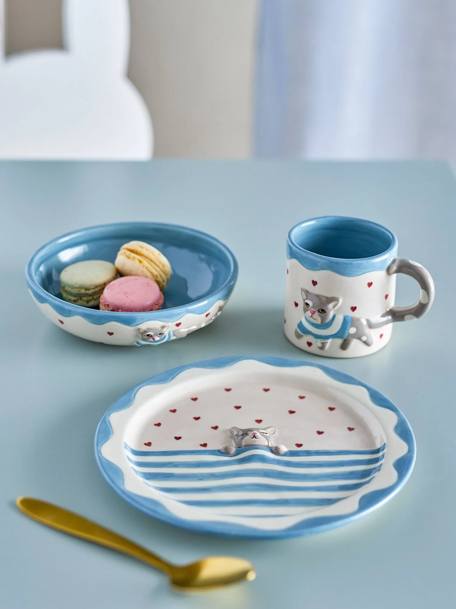 Mille サービングセット, Cats, 3 pieces Bloomingville | ブルーミングヴィル