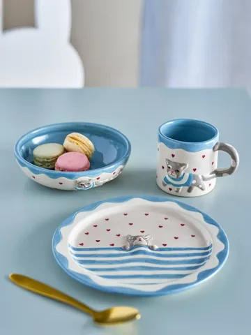 Mille サービングセット - Cats, 3 pieces - Bloomingville | ブルーミングヴィル