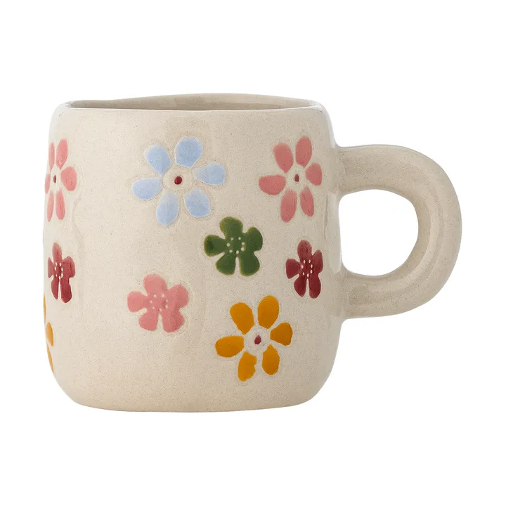 Millie カップ 110 ml - White, flowers - Bloomingville | ブルーミングヴィル