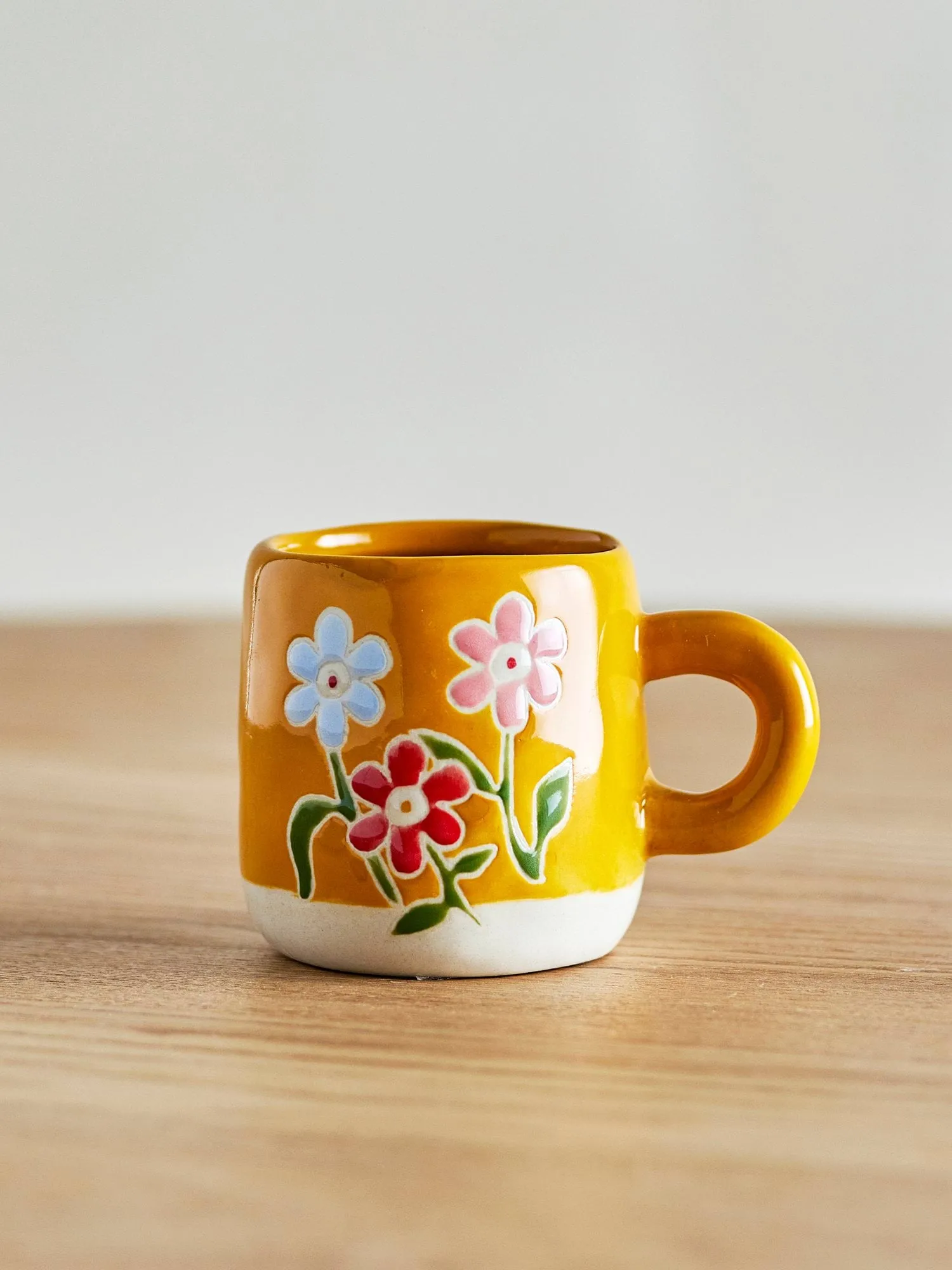 Millie カップ 110 ml, Yellow, flowers Bloomingville | ブルーミングヴィル