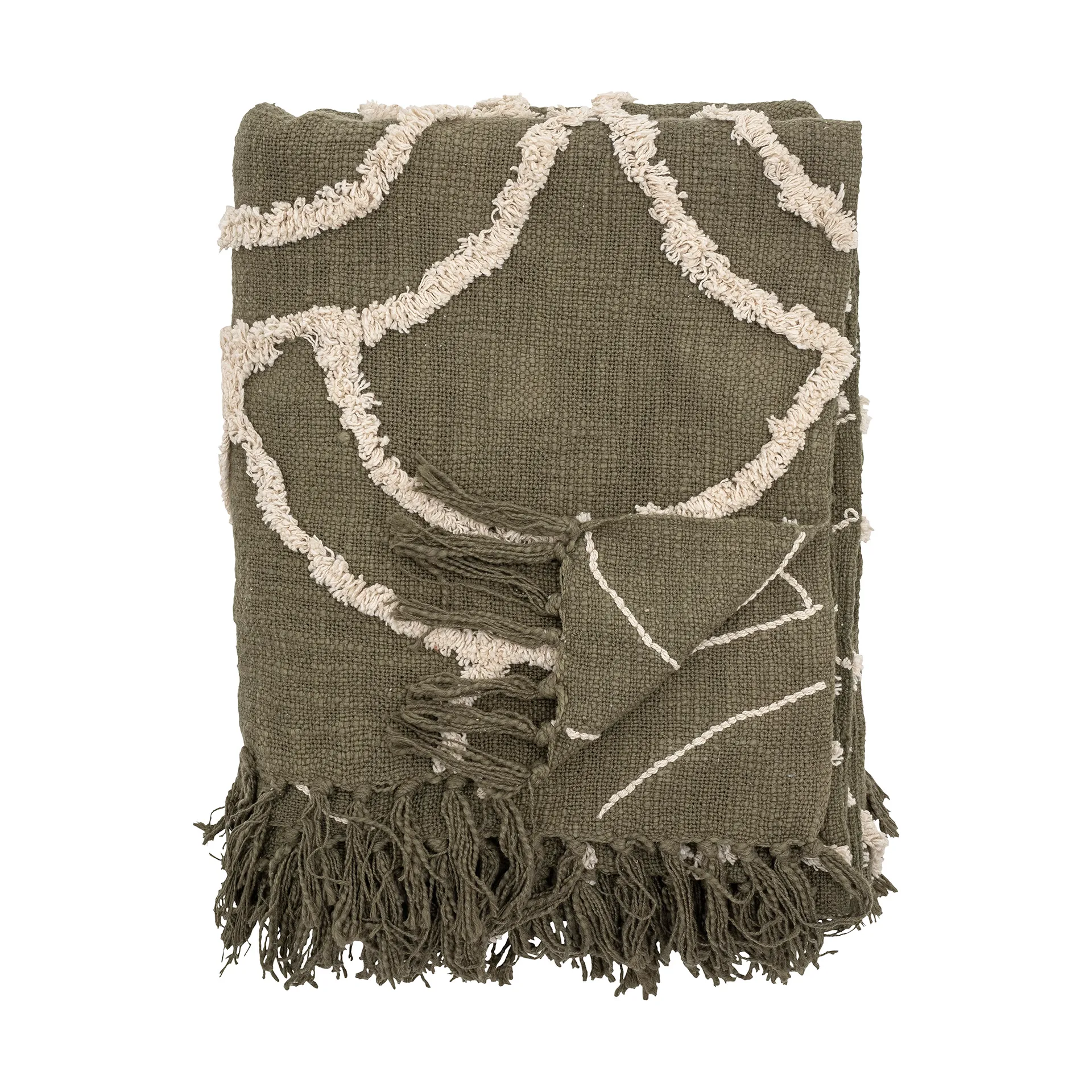 Mirfield スロー 125x150 cm, Green Bloomingville | ブルーミングヴィル