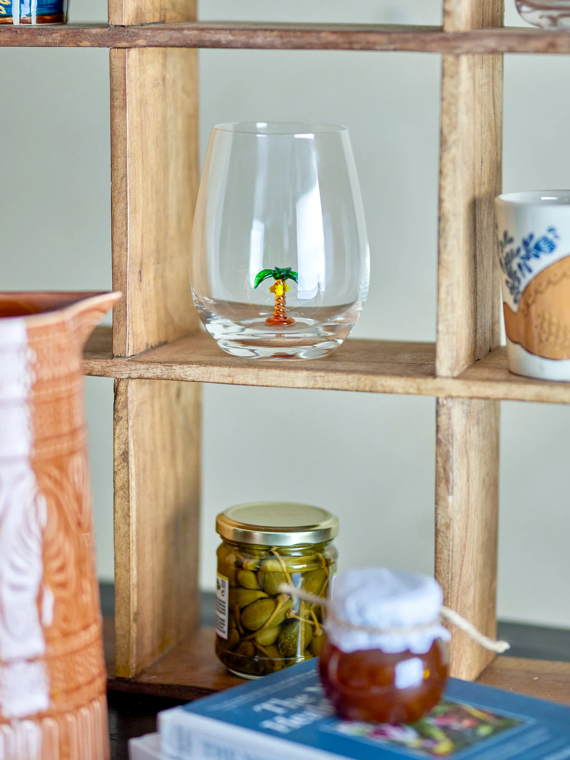 Misa ドリンクグラス 56 cl, Clear-palm tree Bloomingville | ブルーミングヴィル