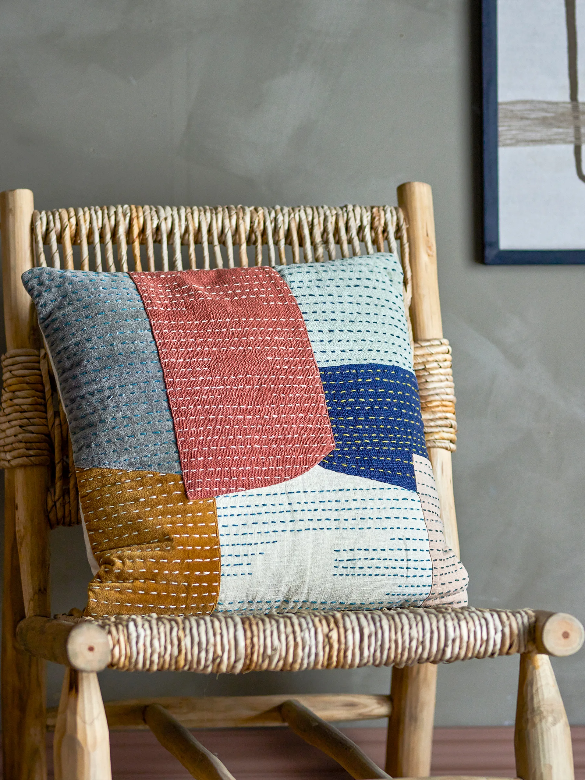 Montanaro 枕 50x50 cm, Orange Bloomingville | ブルーミングヴィル