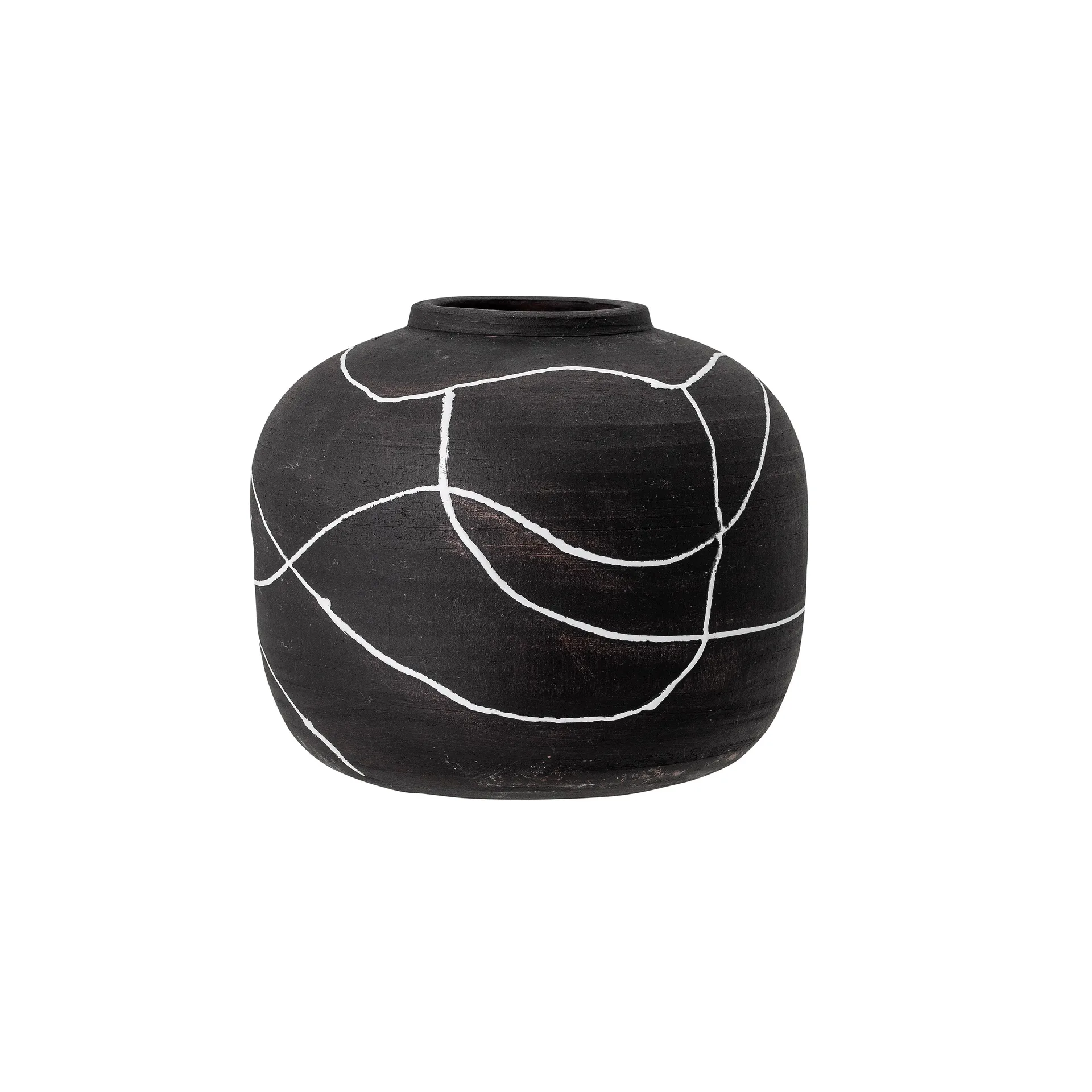 Niza 花瓶 テラコッタ 16.5 cm, black Bloomingville | ブルーミングヴィル