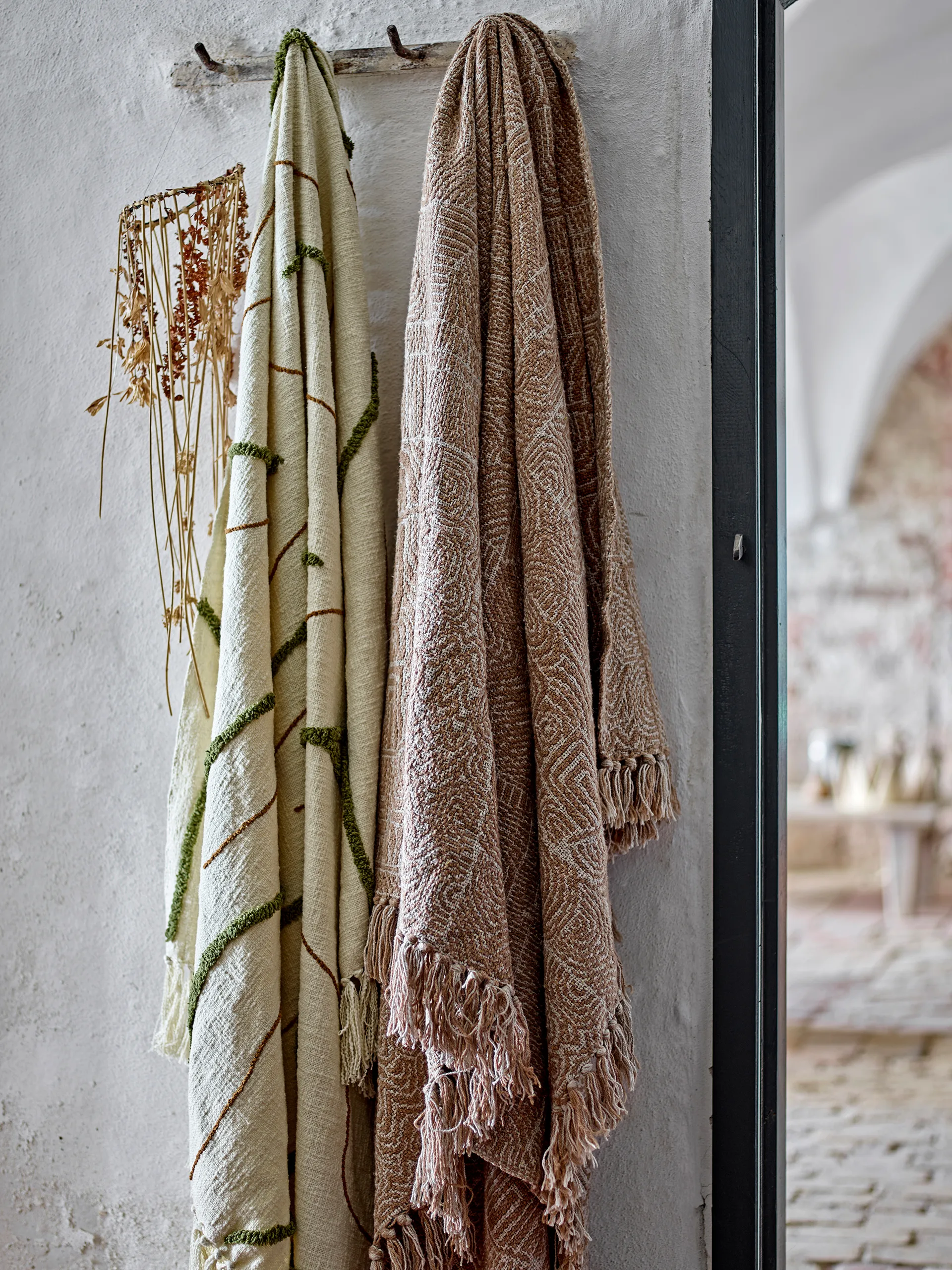 Osasio スロー 130x150 cm, Green Bloomingville | ブルーミングヴィル