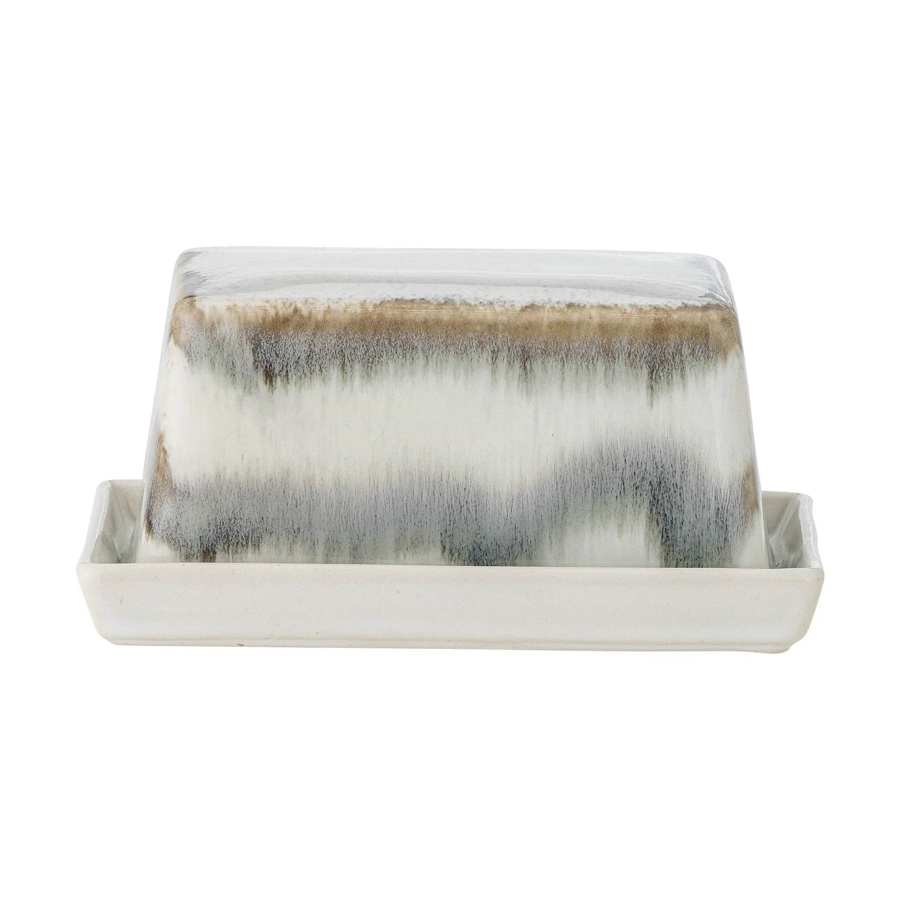 Paula バター皿 11.5x17.5 cm, Gray Bloomingville | ブルーミングヴィル