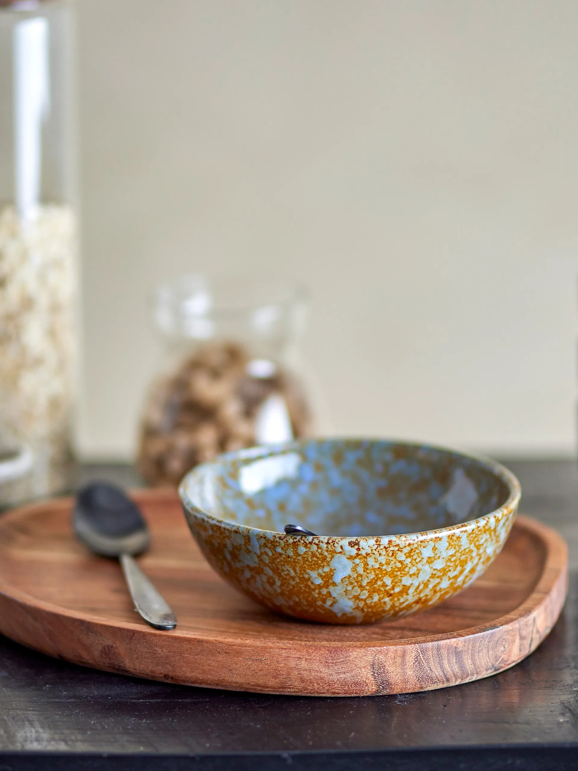 Paula ボウル Ø16,5 cm, Brown-blue Bloomingville | ブルーミングヴィル