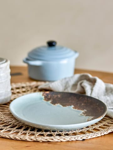 Paula スモールプレート Ø20 cm - Grey-brown - Bloomingville | ブルーミングヴィル