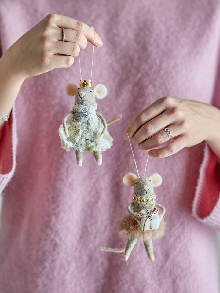 Peo クリスマスツリーデコレーション ウール 2ピース, Brown Bloomingville | ブルーミングヴィル