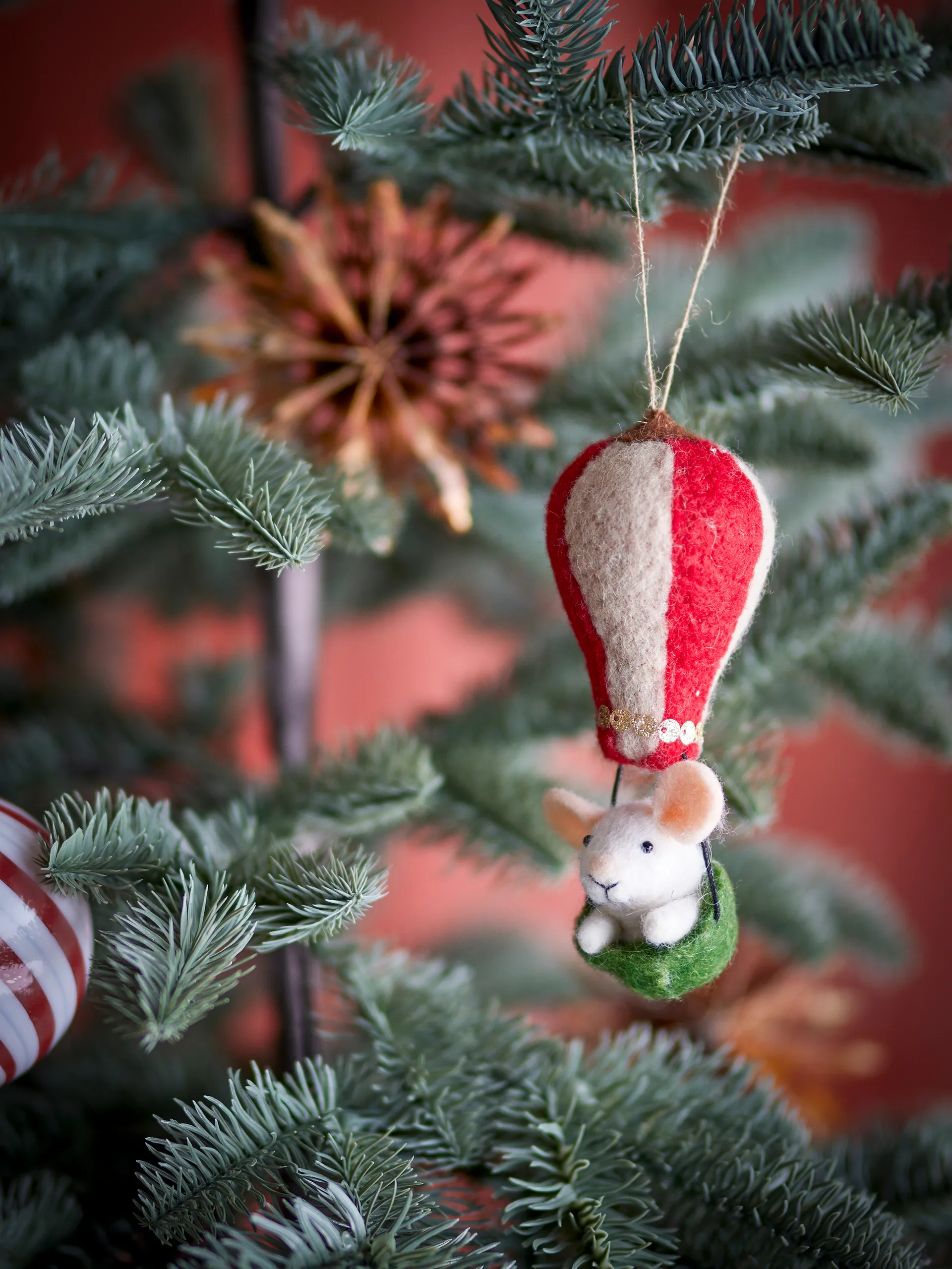 Peo クリスマスツリー オーナメント ウール, Green Bloomingville | ブルーミングヴィル