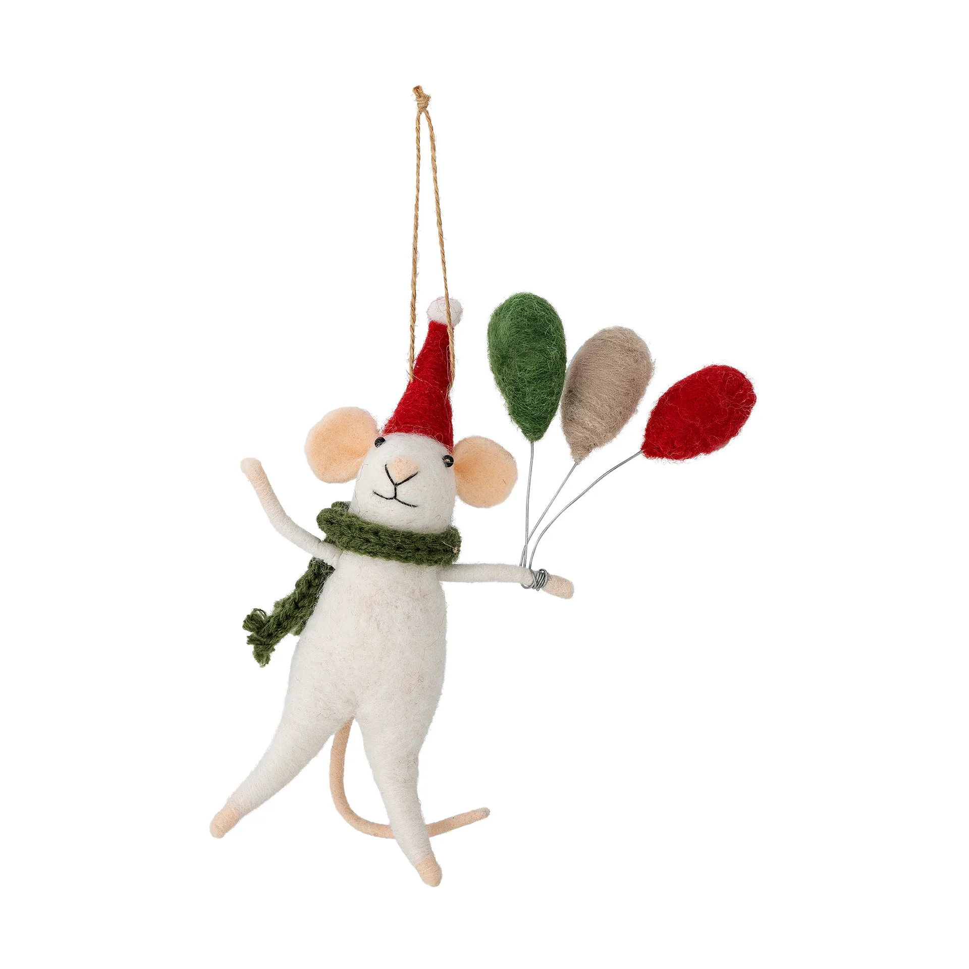 Peo クリスマスツリー オーナメント ウール, White Bloomingville | ブルーミングヴィル