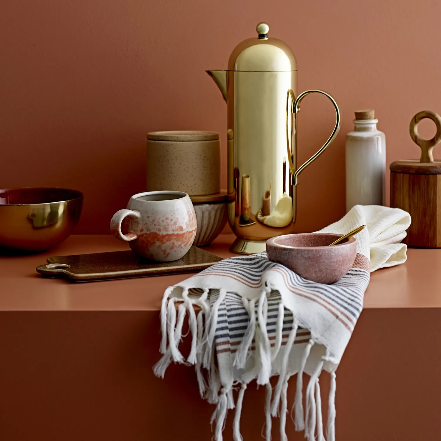 Pixie トレイ small, brown Bloomingville | ブルーミングヴィル