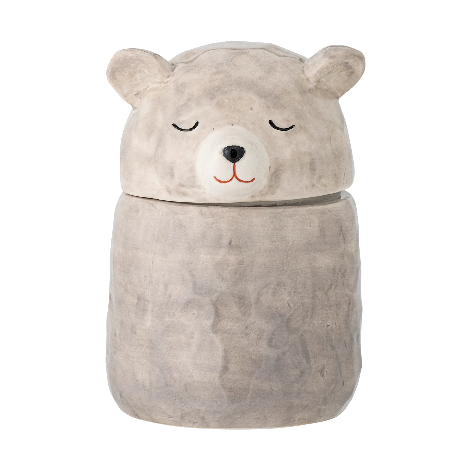 Puk 蓋つきジャー Ø10 cm, Grey Bloomingville | ブルーミングヴィル