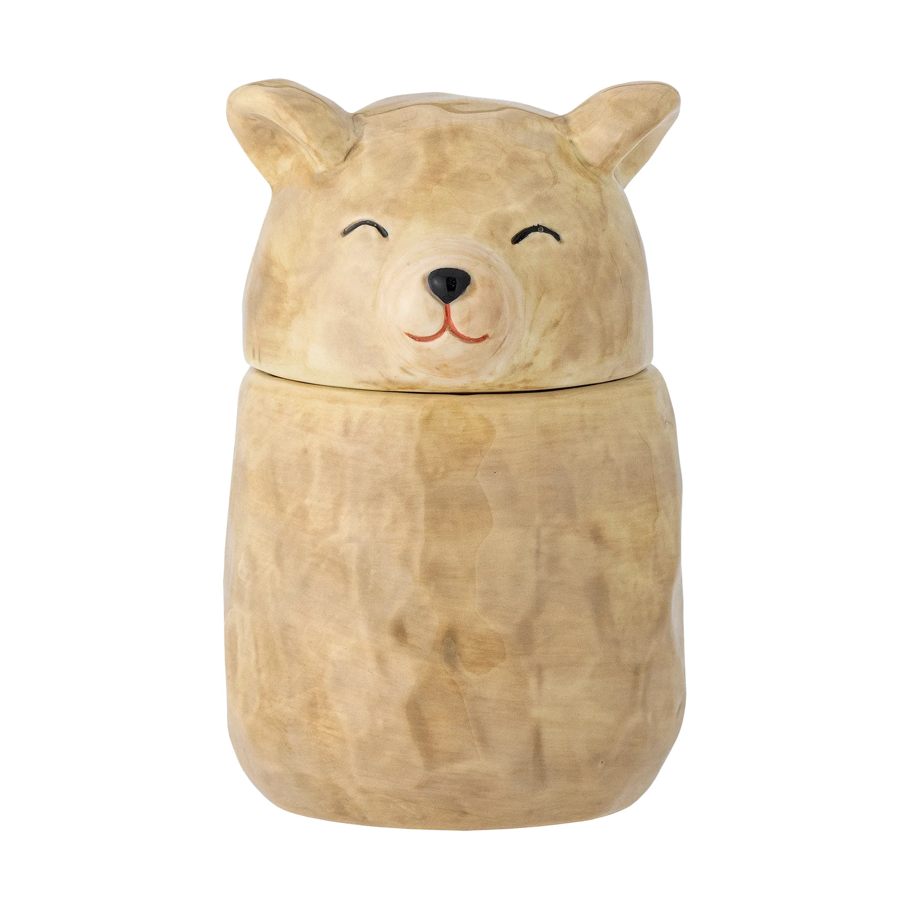 Puk 蓋つきジャー Ø7 cm, Brown Bloomingville | ブルーミングヴィル