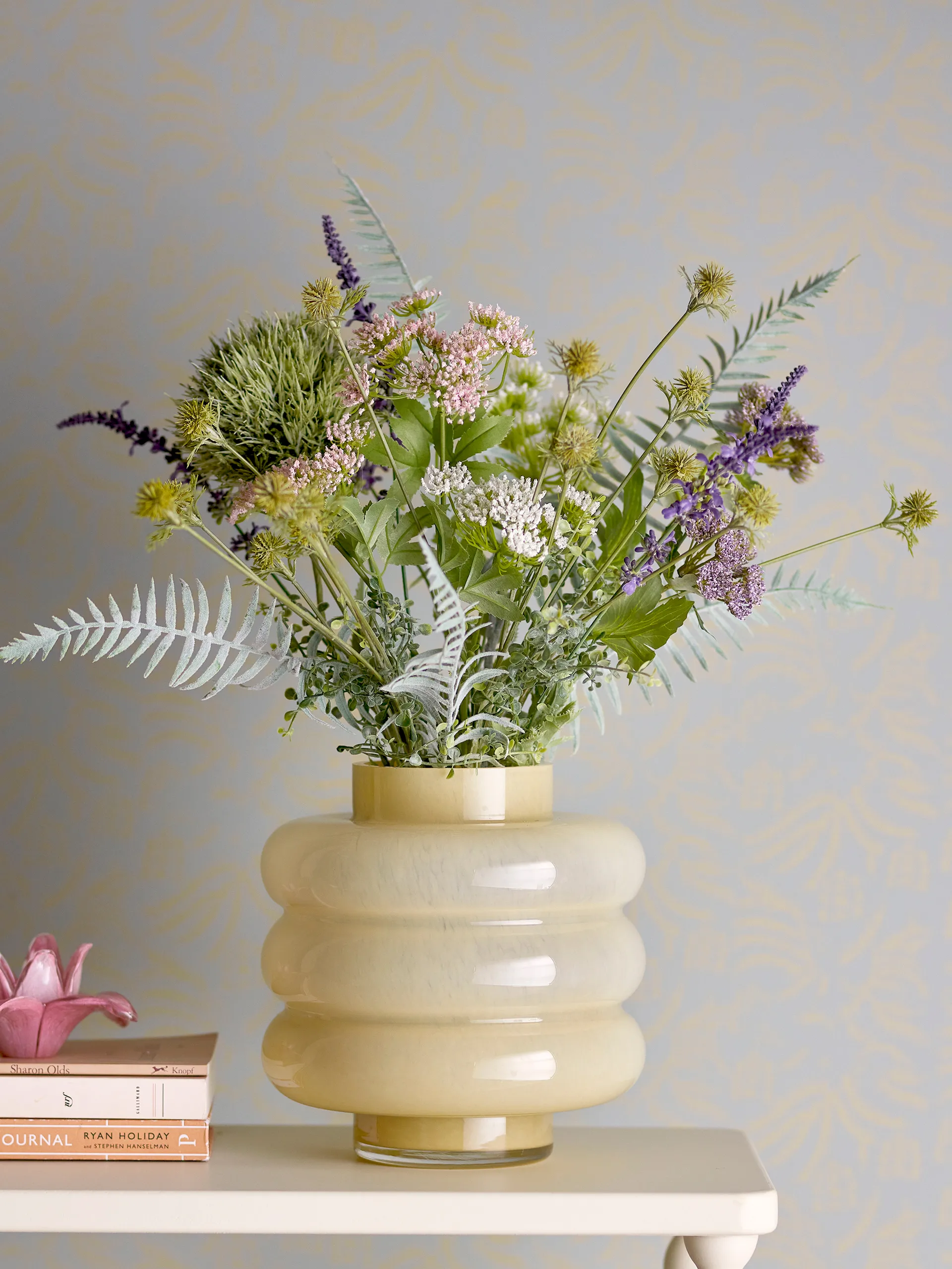 Sahara 花瓶 Ø21.5x22 cm, Yellow Bloomingville | ブルーミングヴィル