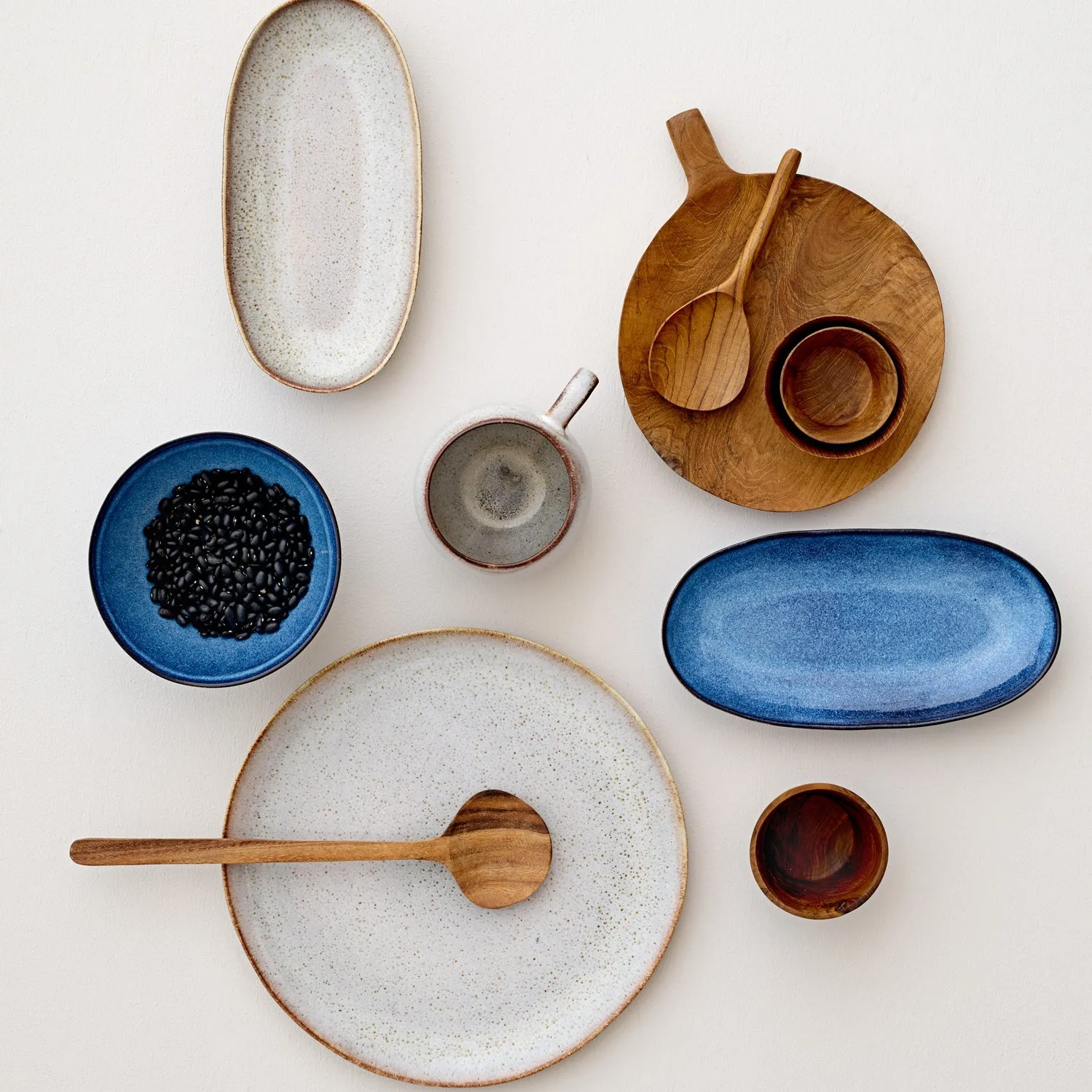 Sandrine スモール サービングプラッター, light grey Bloomingville | ブルーミングヴィル