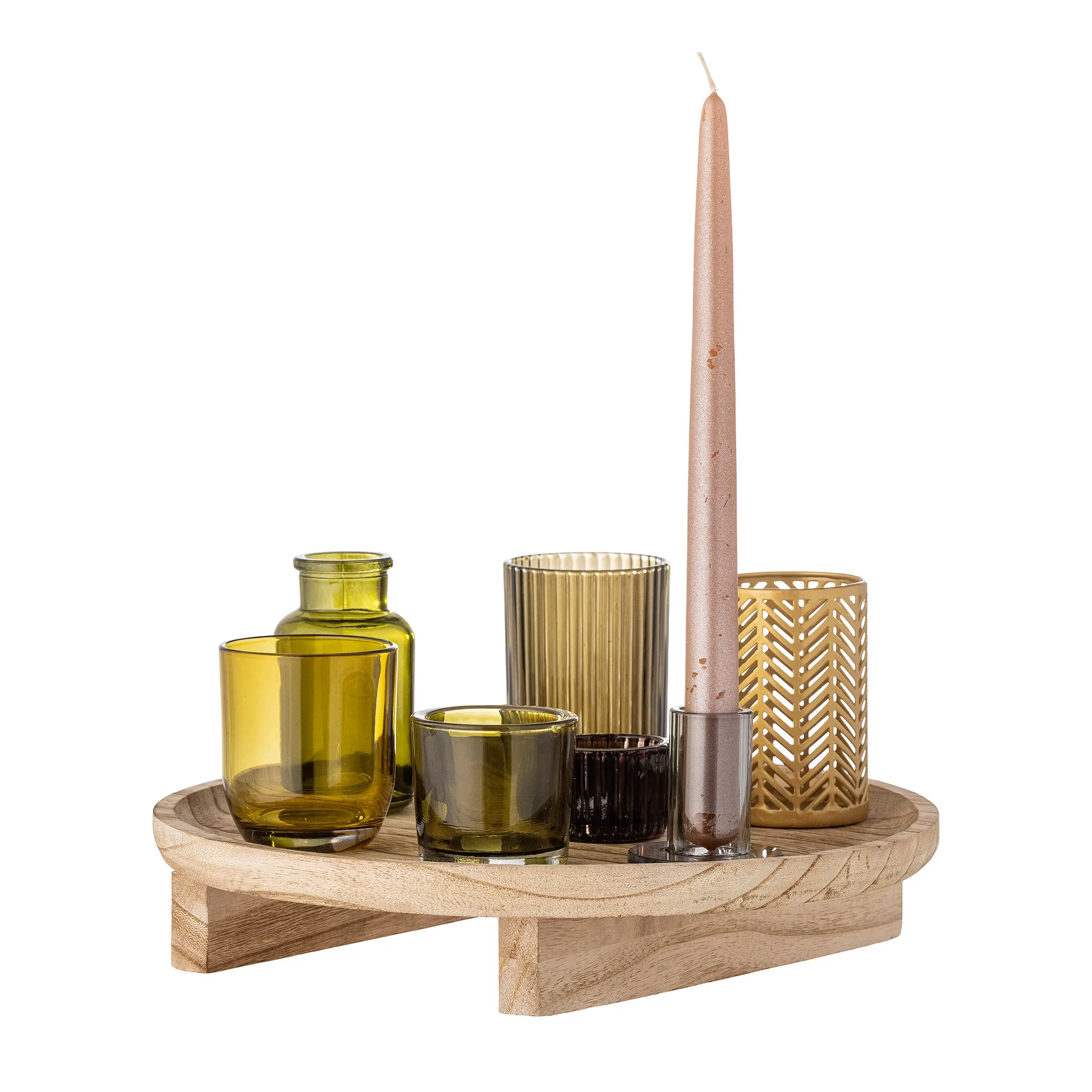 Sanga トレイ ランタン8個付き, Natural-multi Bloomingville | ブルーミングヴィル