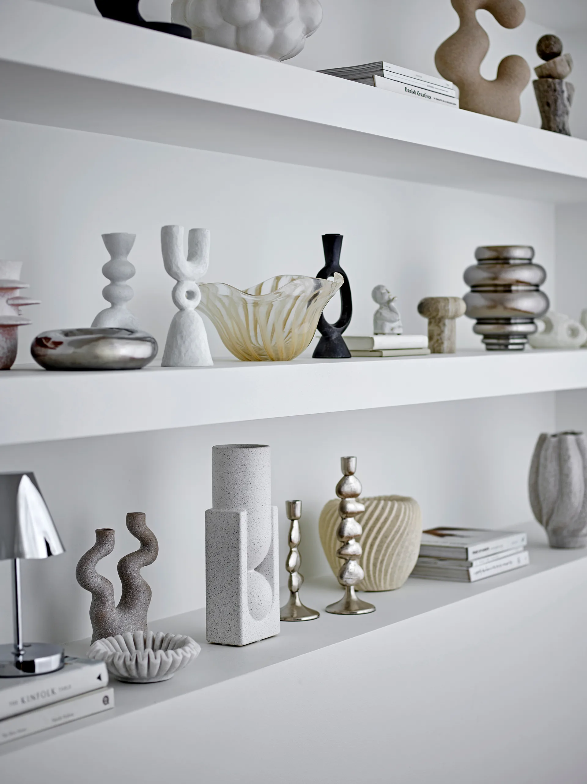 Shine デコレーションボウル Ø18 cm, Silver Bloomingville | ブルーミングヴィル