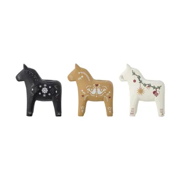 Siffer キャンドルホルダー - Black-brown-white, 3 pieces, 10 cm - Bloomingville | ブルーミングヴィル
