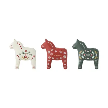 Siffer キャンドルホルダー - White-red-green, 3 pieces, 10 cm - Bloomingville | ブルーミングヴィル