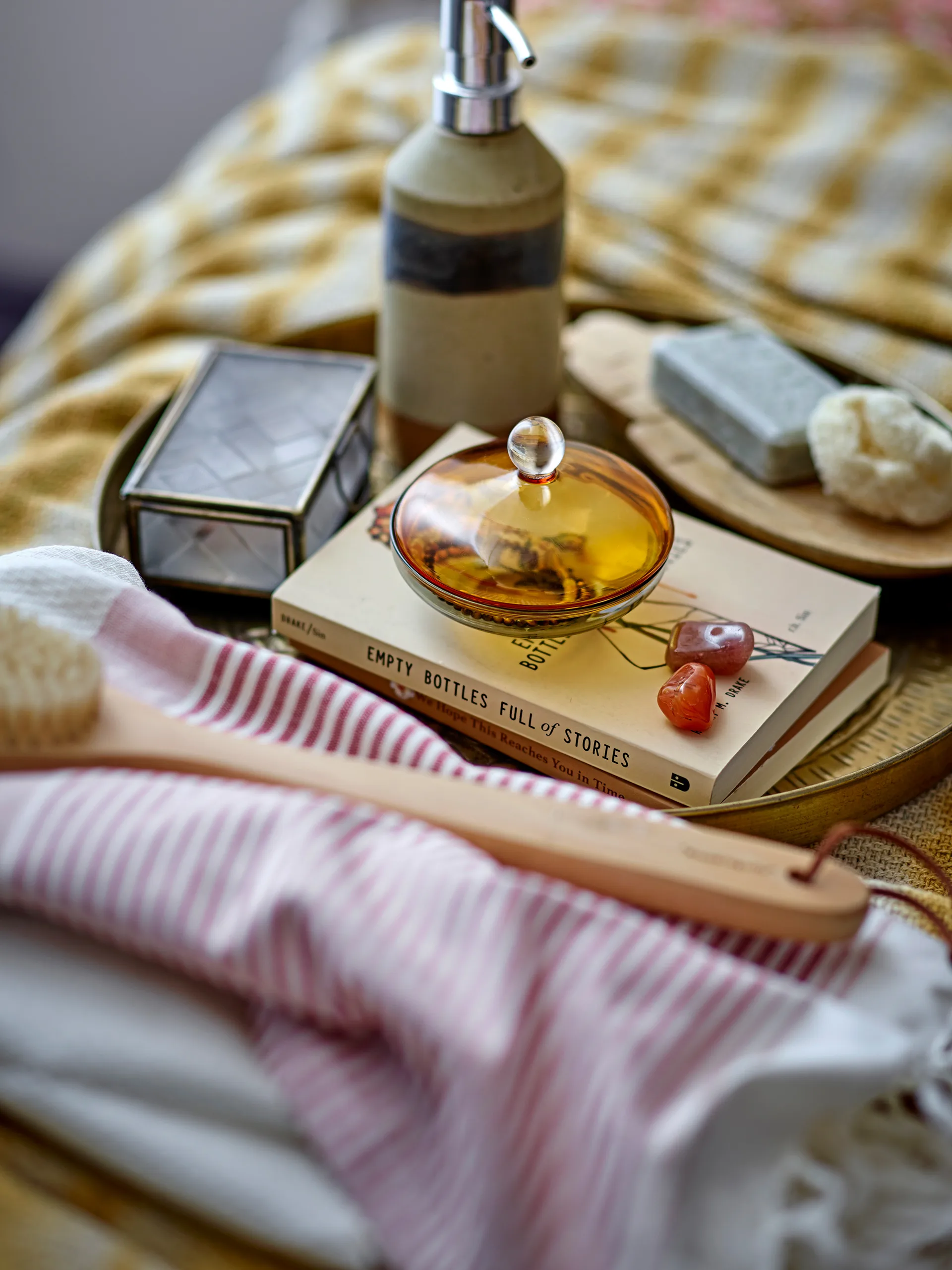 Solange ソープディスペンサー 19.5 cm, Nature Bloomingville | ブルーミングヴィル