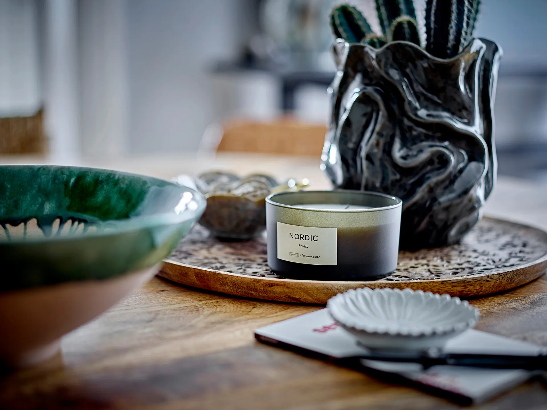 Soumia 花瓶 19 cm, Grey Bloomingville | ブルーミングヴィル